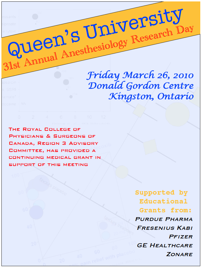 Queen's University 31st Annual Anesthesiology Research Day