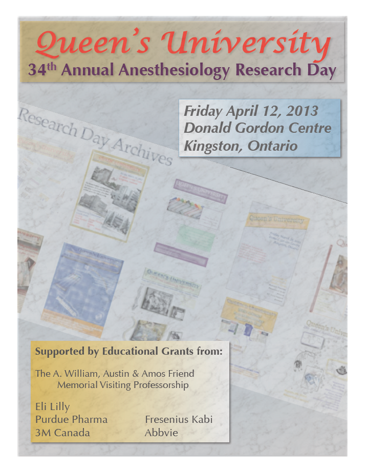 Queen's University 34th Annual Anesthesiology Research Day