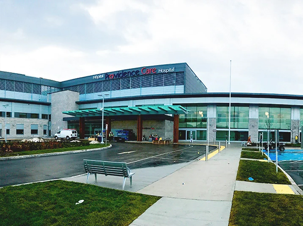 Providence Care Hospital entrance view